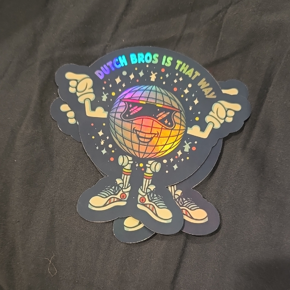 Dutch Bros Vibrant Disco Sticker